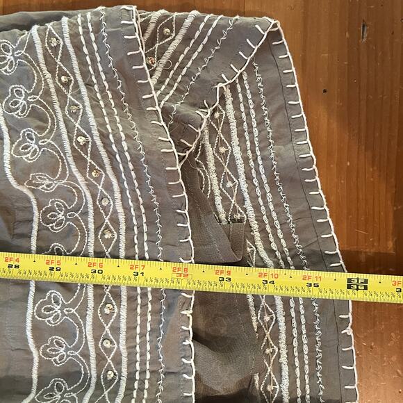 Sundance Woman's Green Embroidered Sequin Tassel Aura Dress w/ Pockets Sz Small - Picture 7 of 8